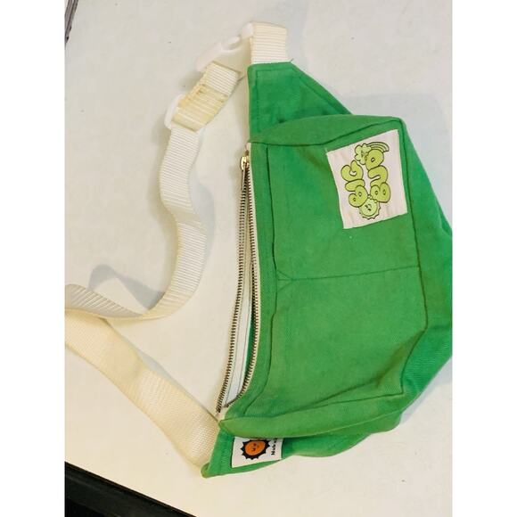 Big Bud Press Hip Fanny Pack Bum Crossbody Green Canvas Made in LA - Picture 2 of 8
